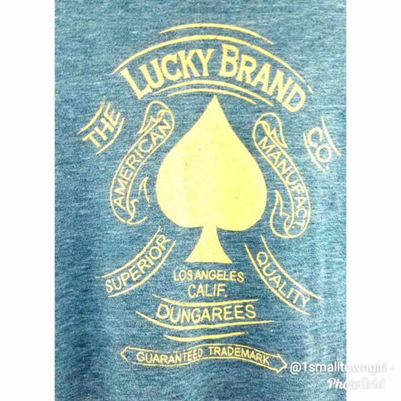 Vintage Lucky Brand t-shirt gray M - Picture 2 of 7